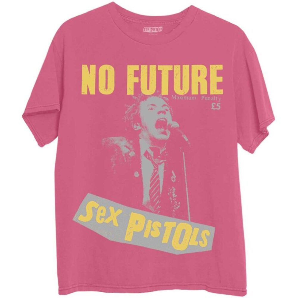 Sex Pistols Unisex Adult No Future Cotton T-Shirt / Pink